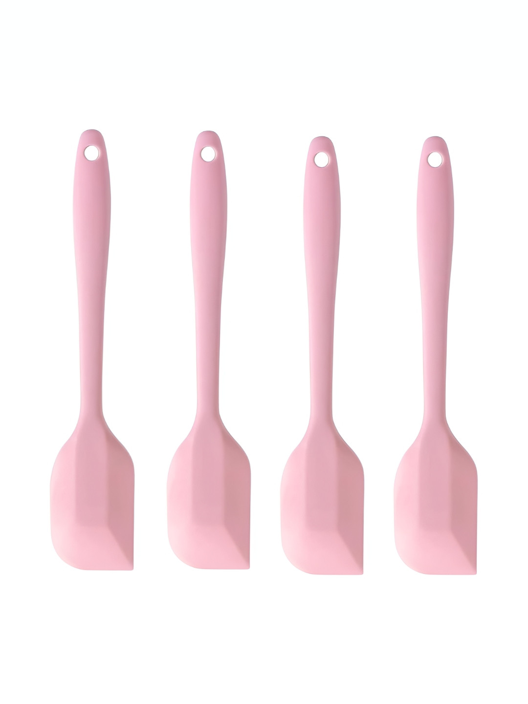 Baskety Set Of 4 Pink Silicone Scraper Spatula