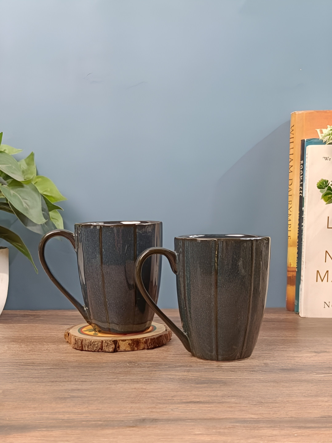 Myntra Elegant Homes Unpaid Movie Critic Black Ceramic Microwave Safe 2 Piece Mugs-225ml