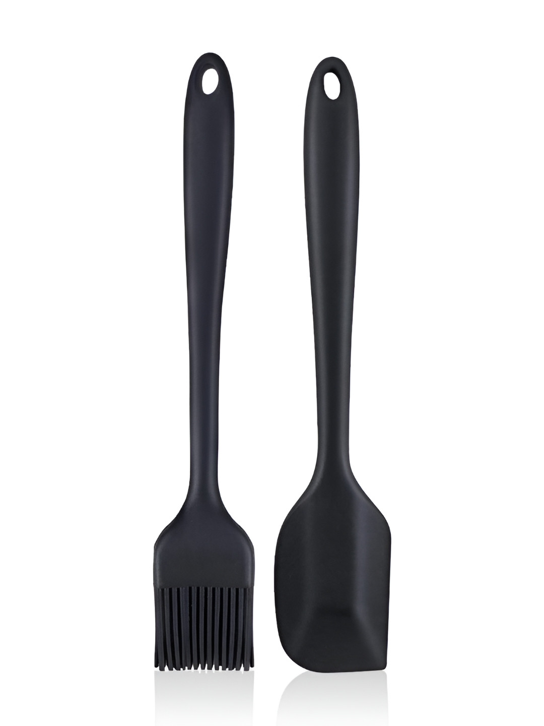 Baskety Black 2 Pieces Mixing Spatula With Pastry Brush