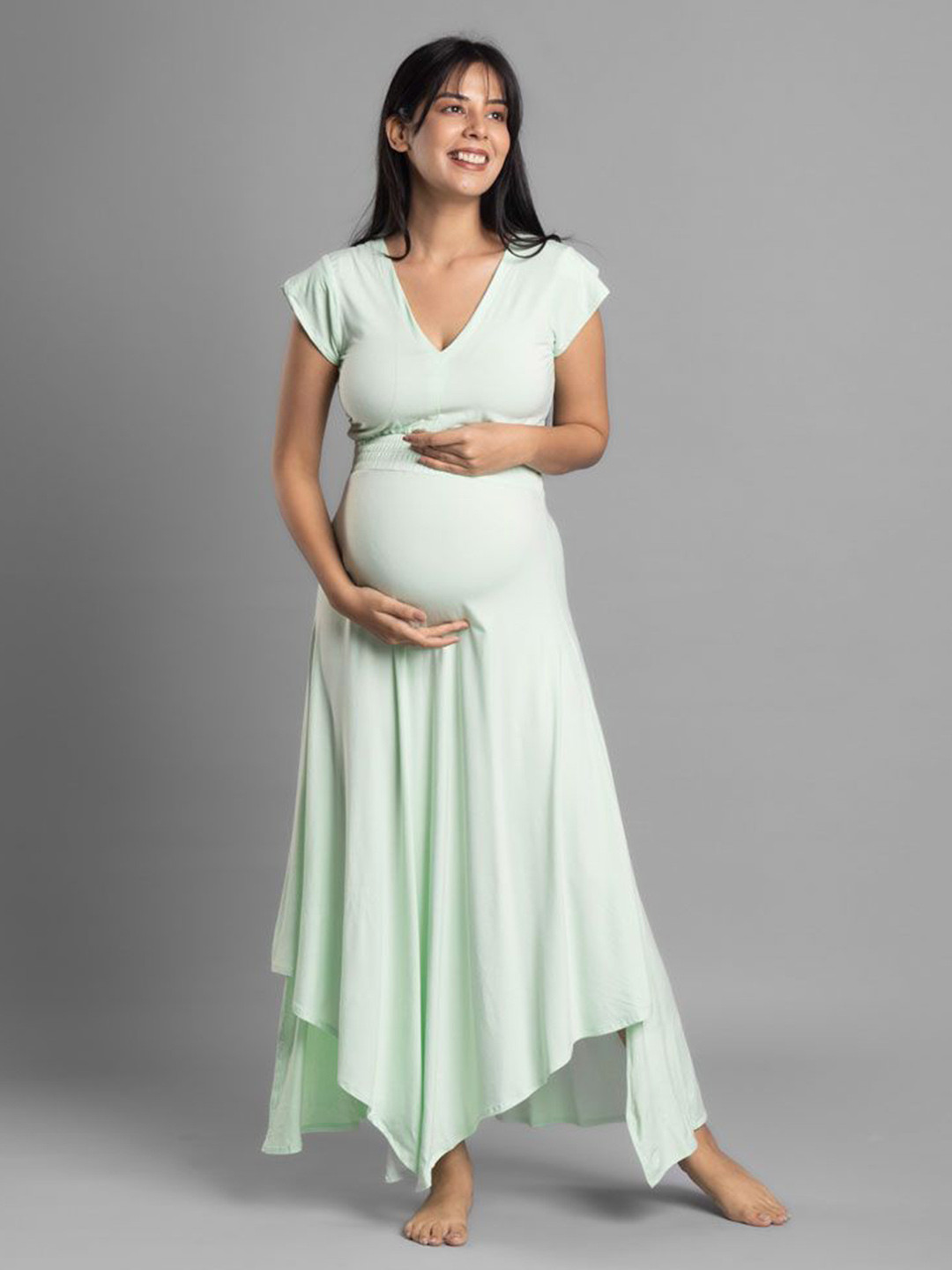 Block Hop Women Lime Empire Fit & Flare Dress