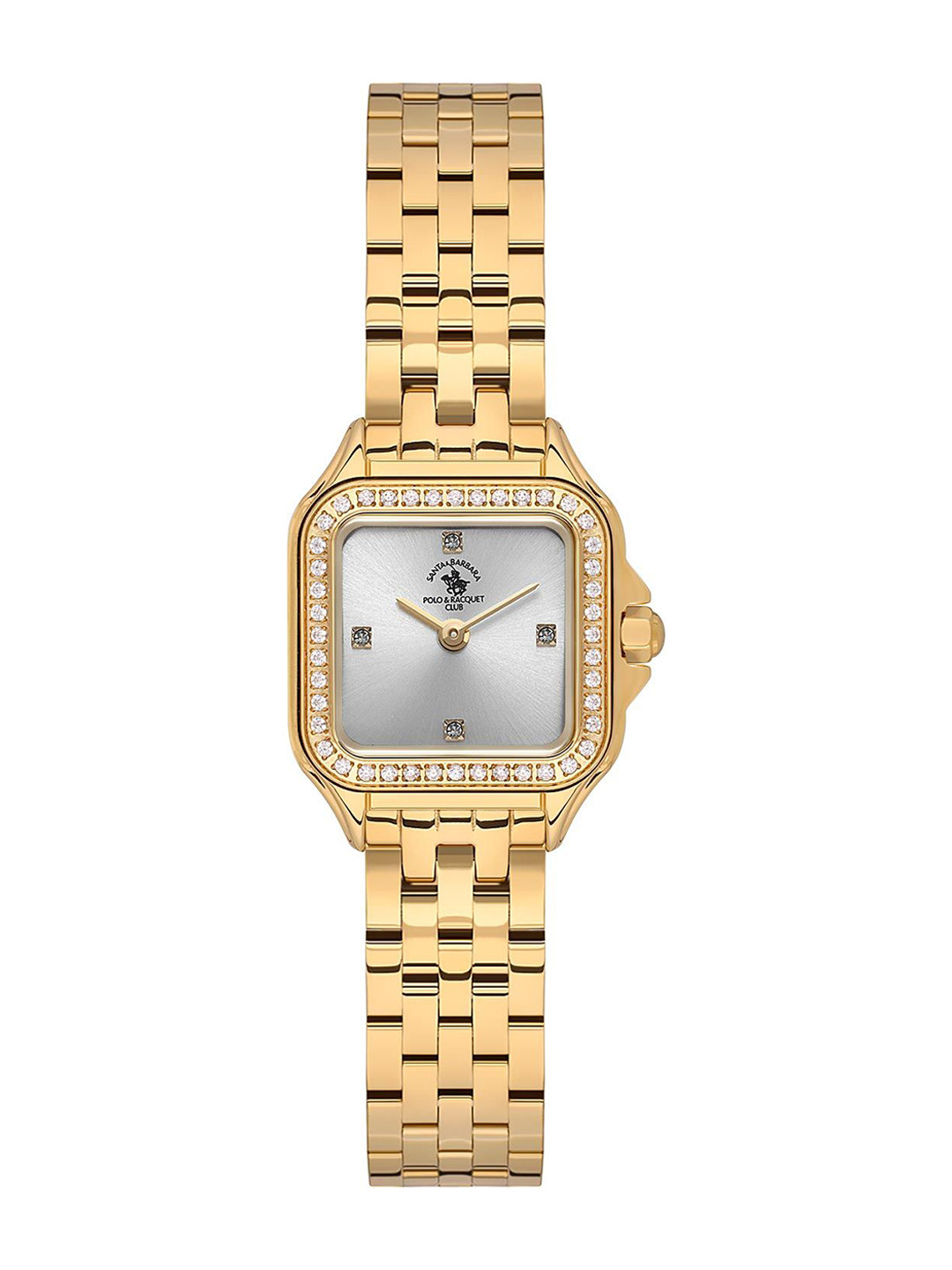 SANTA BARBARA POLO & RACQUET CLUB Women Square Dial Stainless Steel Watch SB.1.10597-2