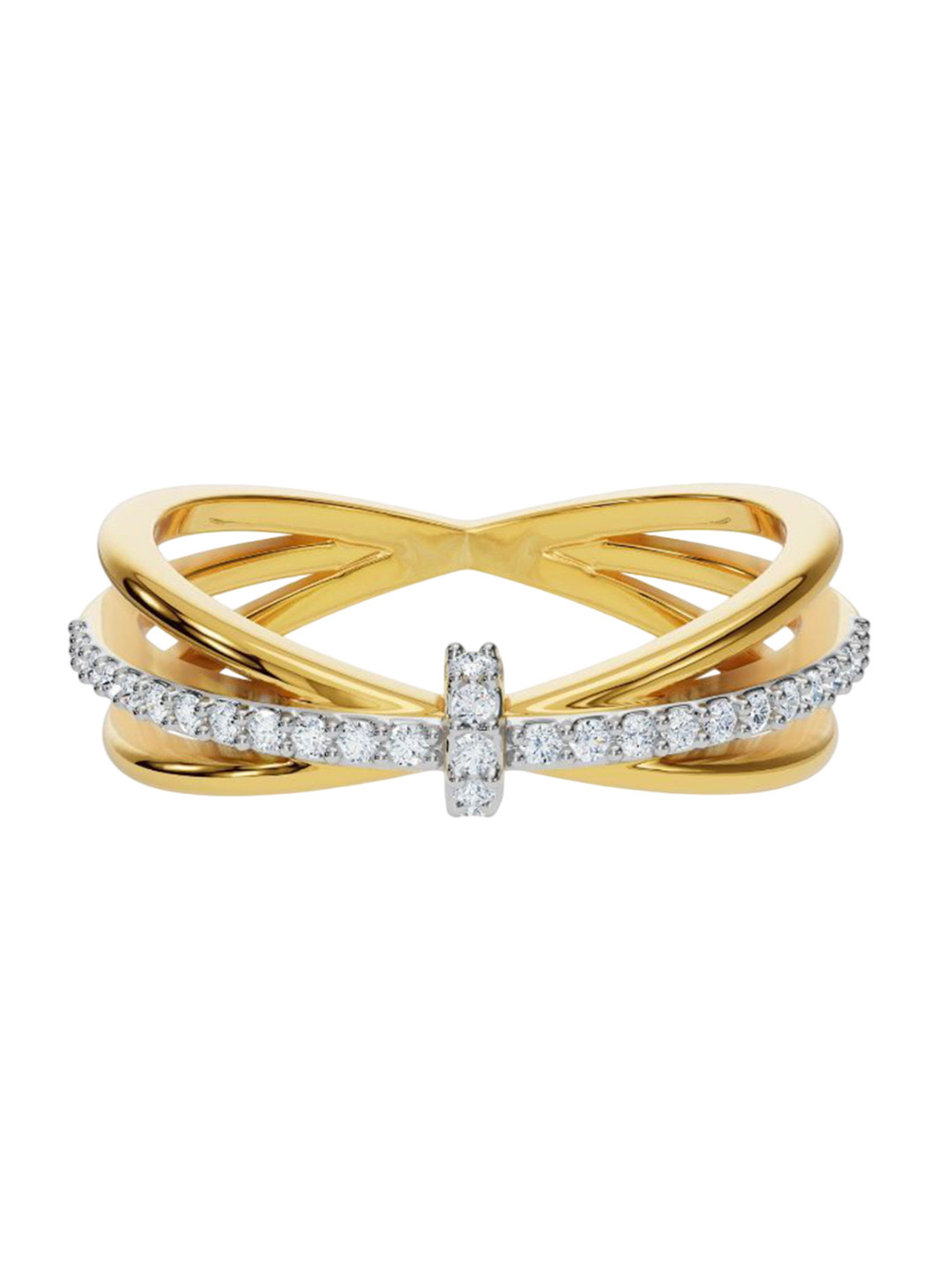 Emori Clyde Knot Lab Diamond Ring in 18KT Gold