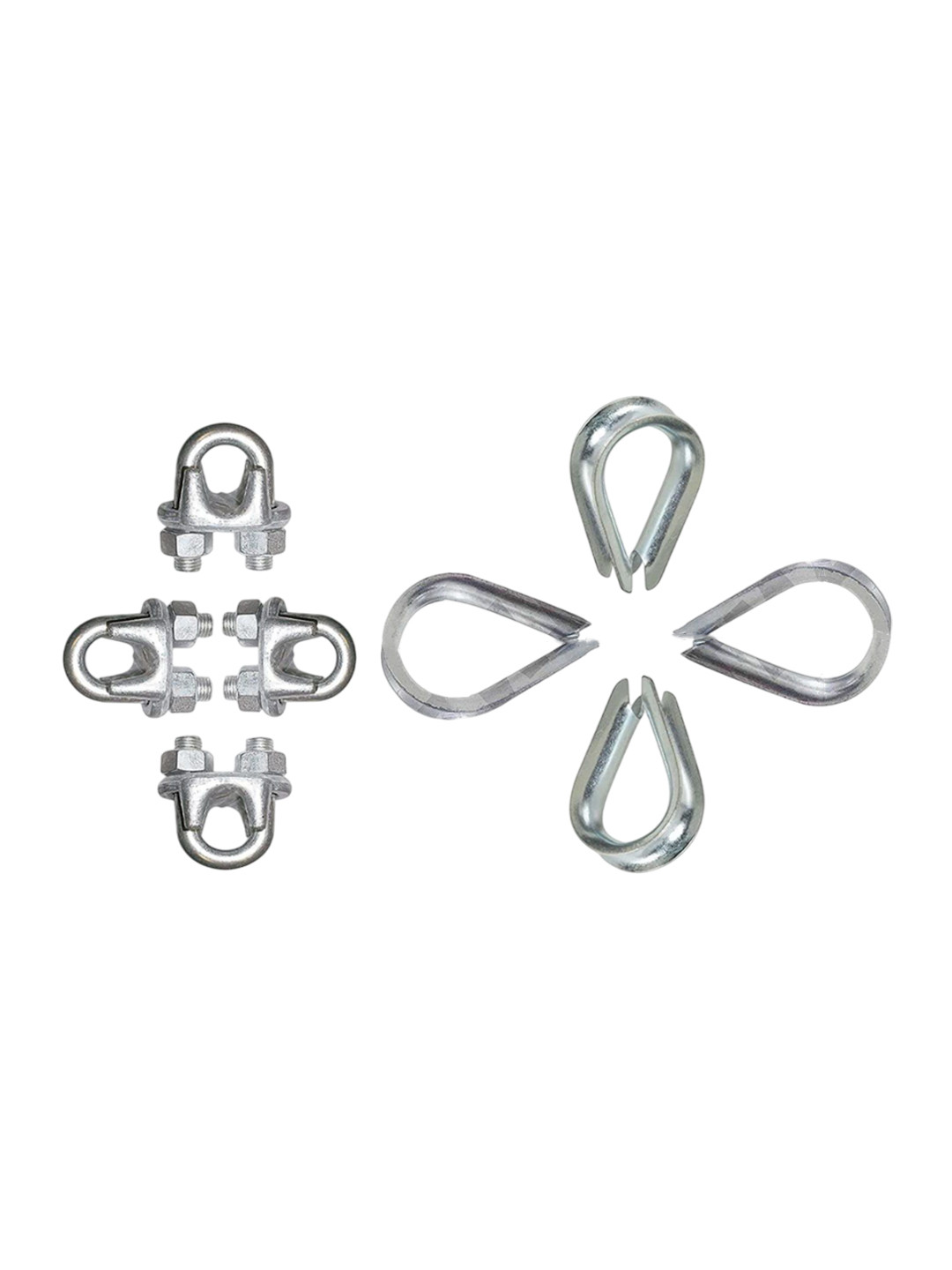 HackerX 8-Pcs Gym Machine Wire U Lock & Eye Lock