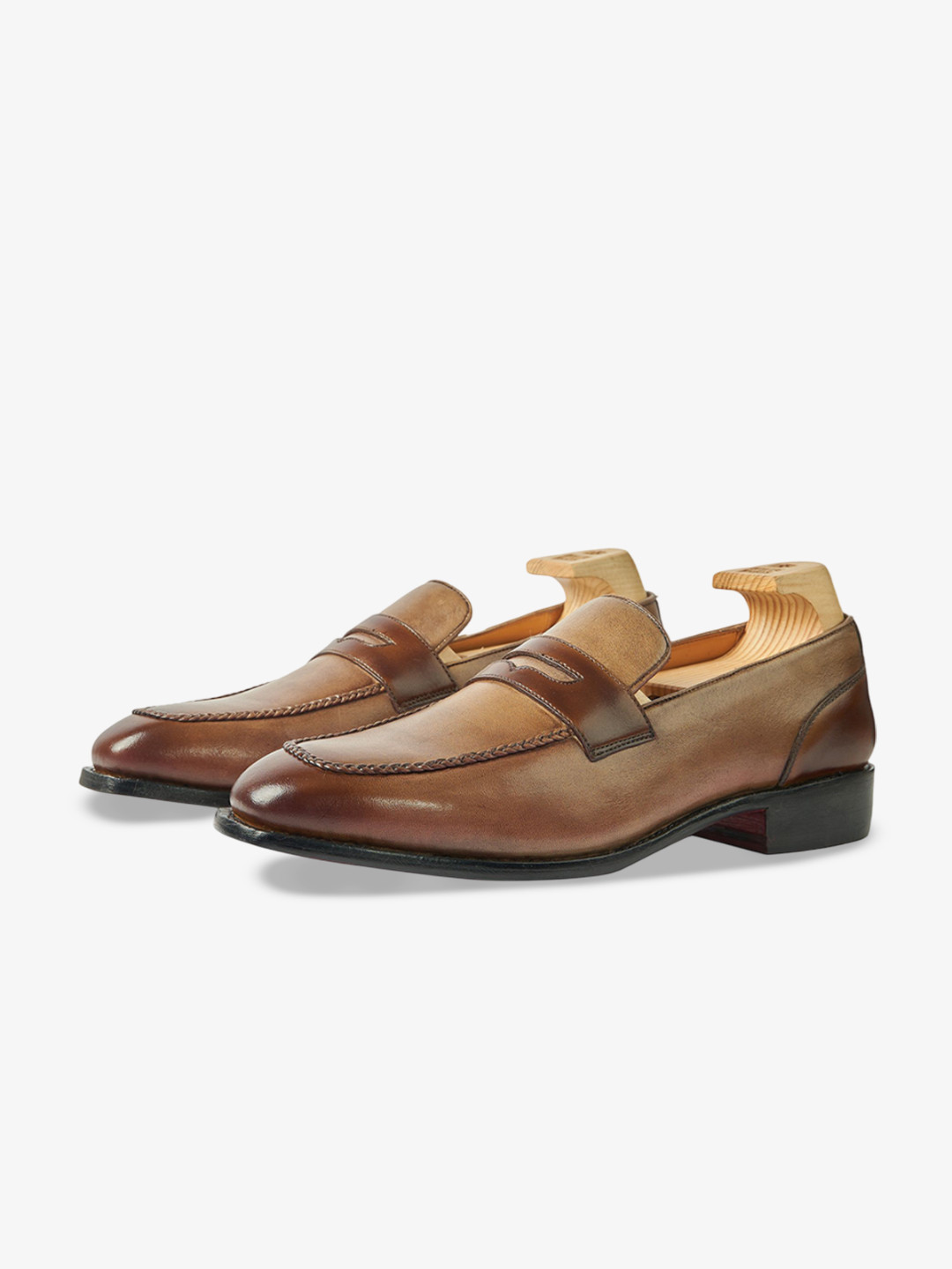 Whitemuds Carnaby Mocha Men Leather Formal Slip-On Shoes