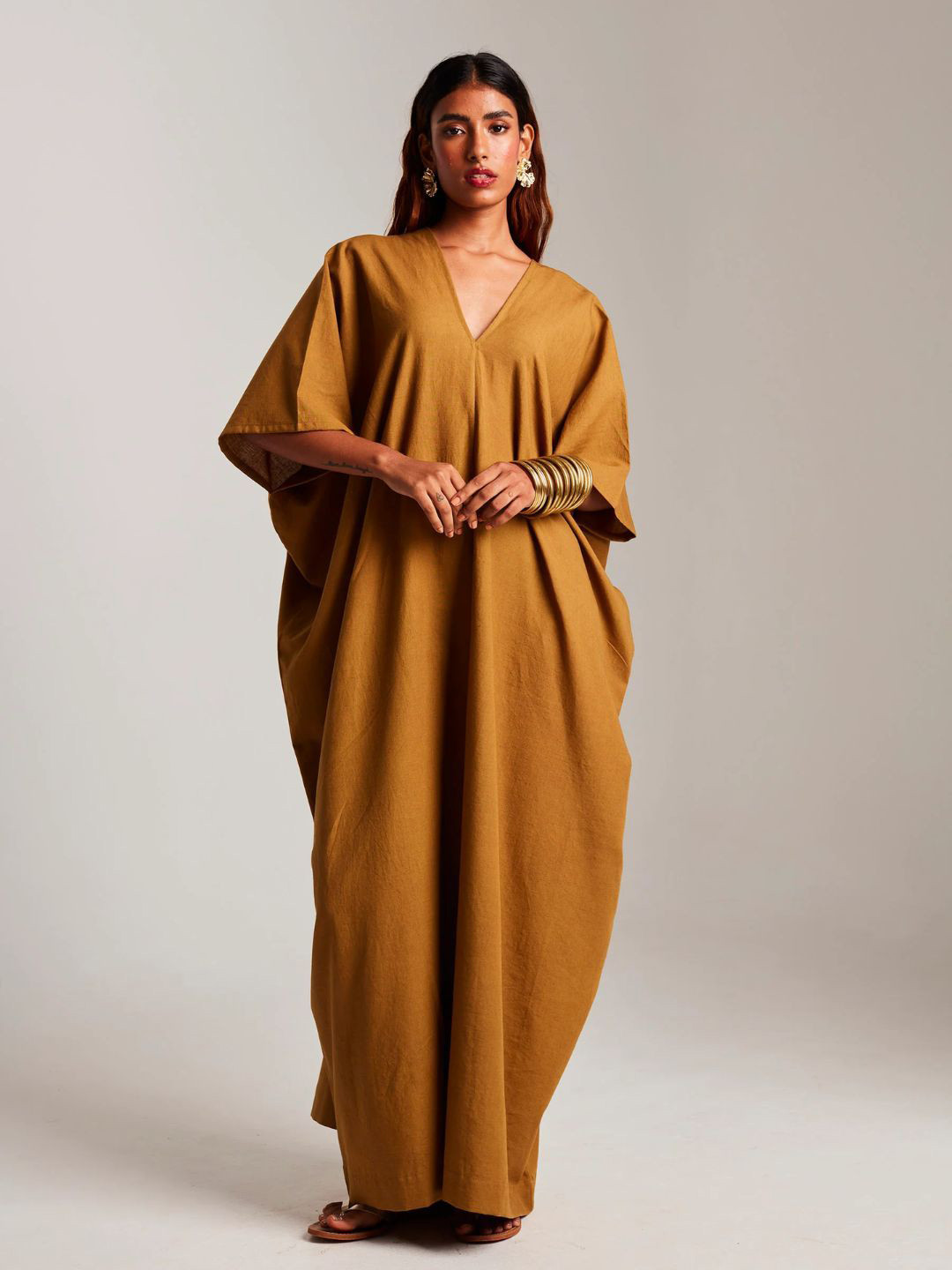 Saphed Women V-Neck Maxi Dress