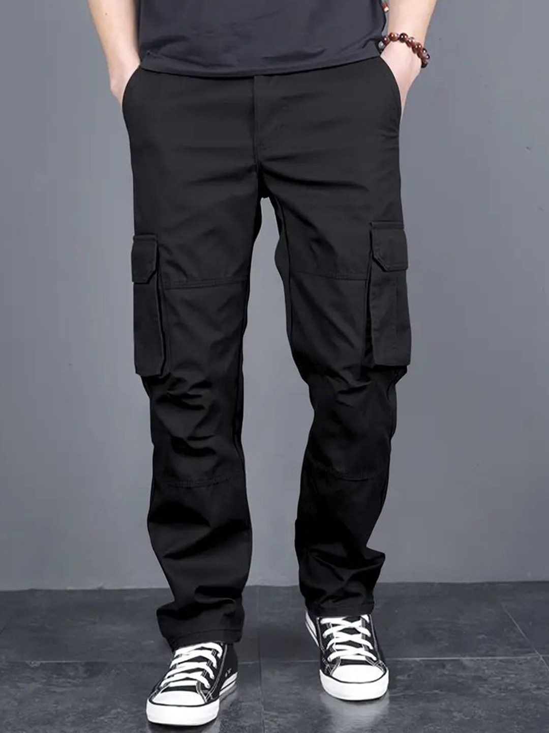 FABRIPPLE Men Classic Loose Fit Cargos Trousers
