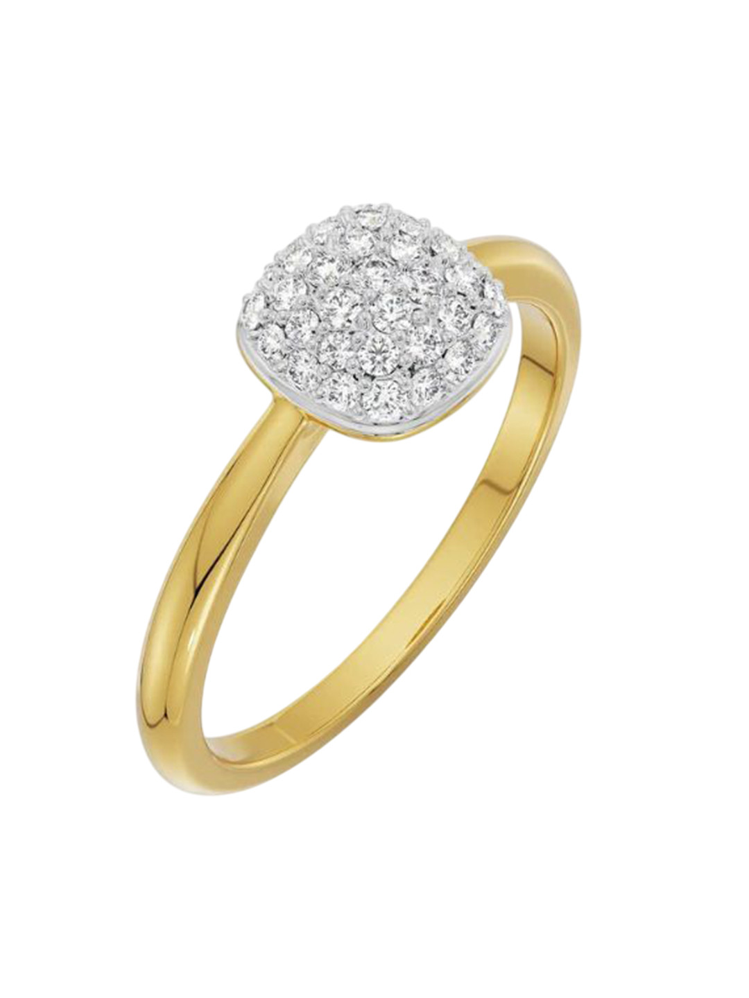 Emori Eternal Square Solitaire Lab Diamond in 14KT Gold Ring