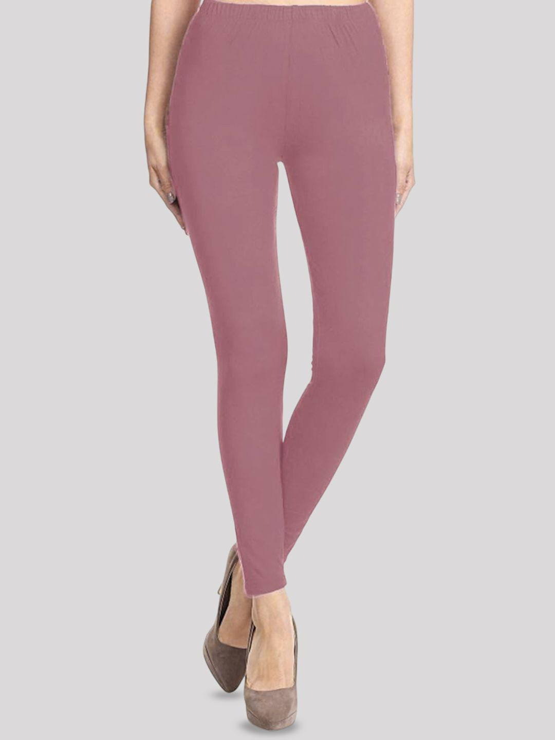 Jaanvi Women's Super Cotton Combed Slim Fit Elastane Stretch Comfort Ankle Length Leggings