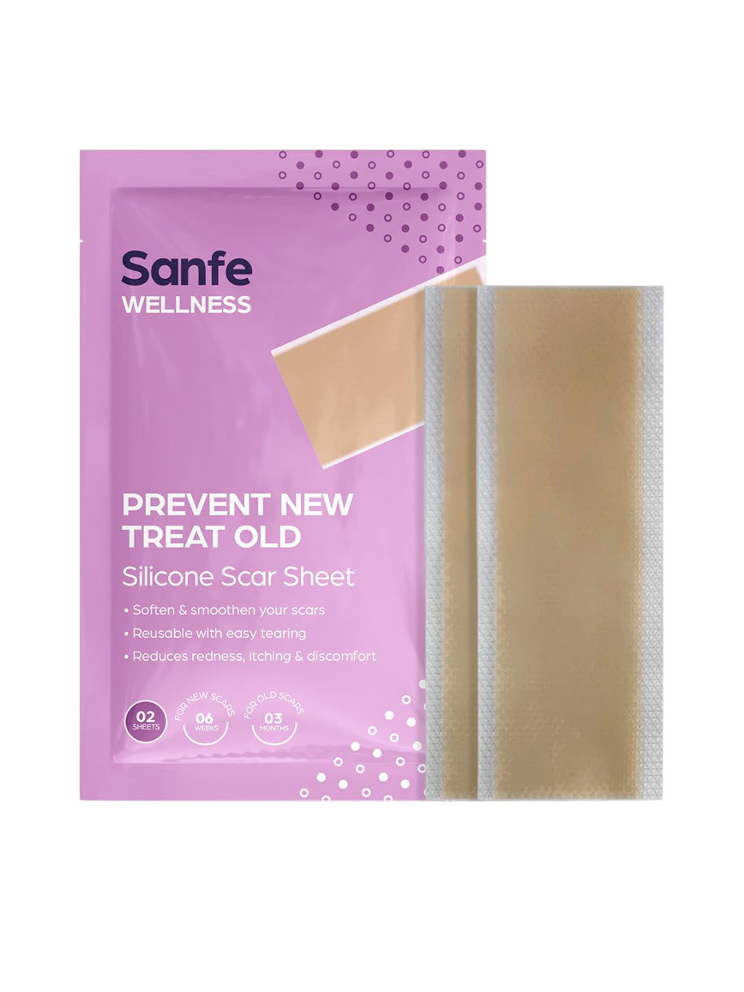 Sanfe Silicone Scar Sheets - 2 Sheets
