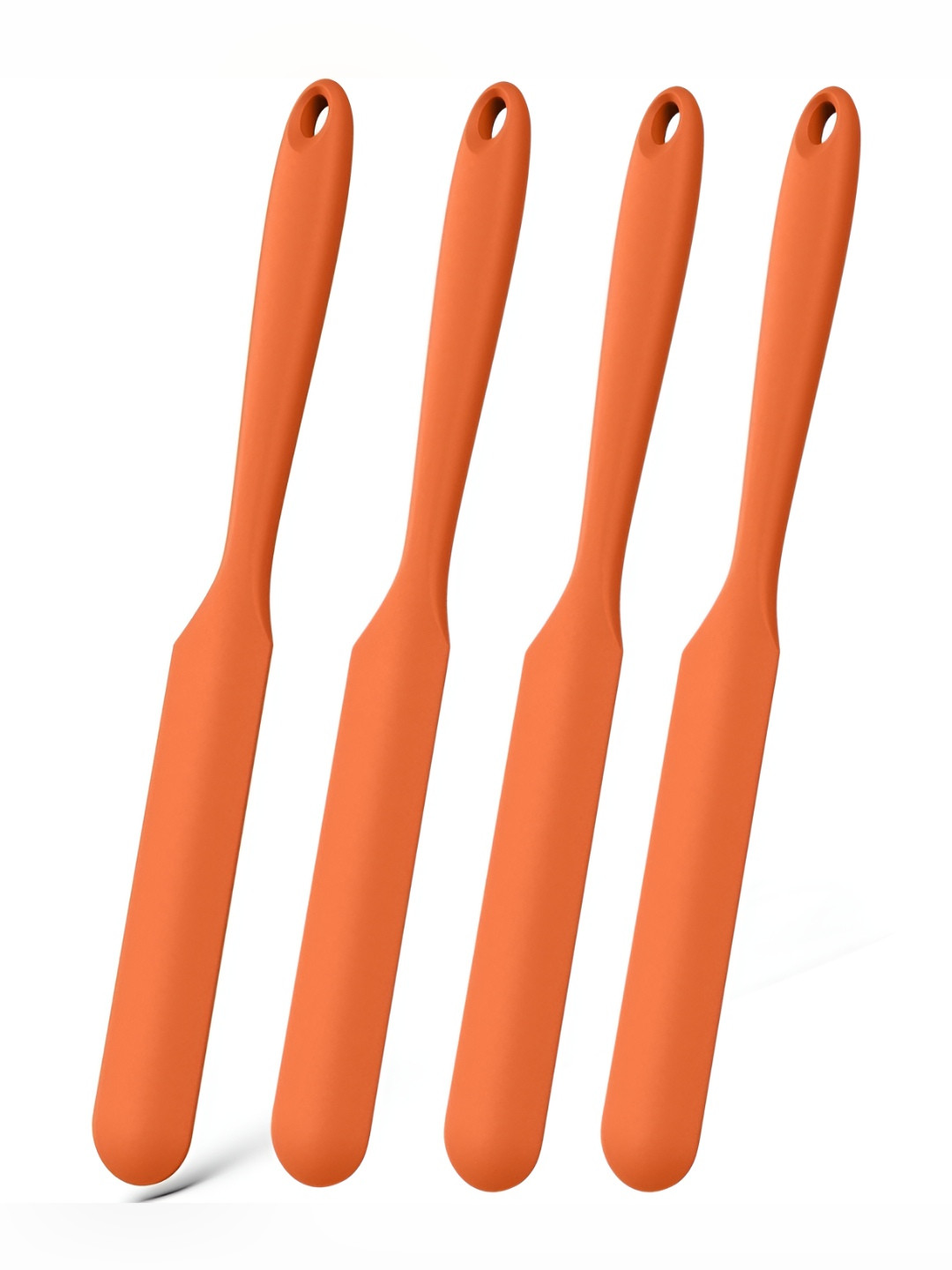 Baskety Orange 4 Pieces Long Handle Jam Spreader Spatula