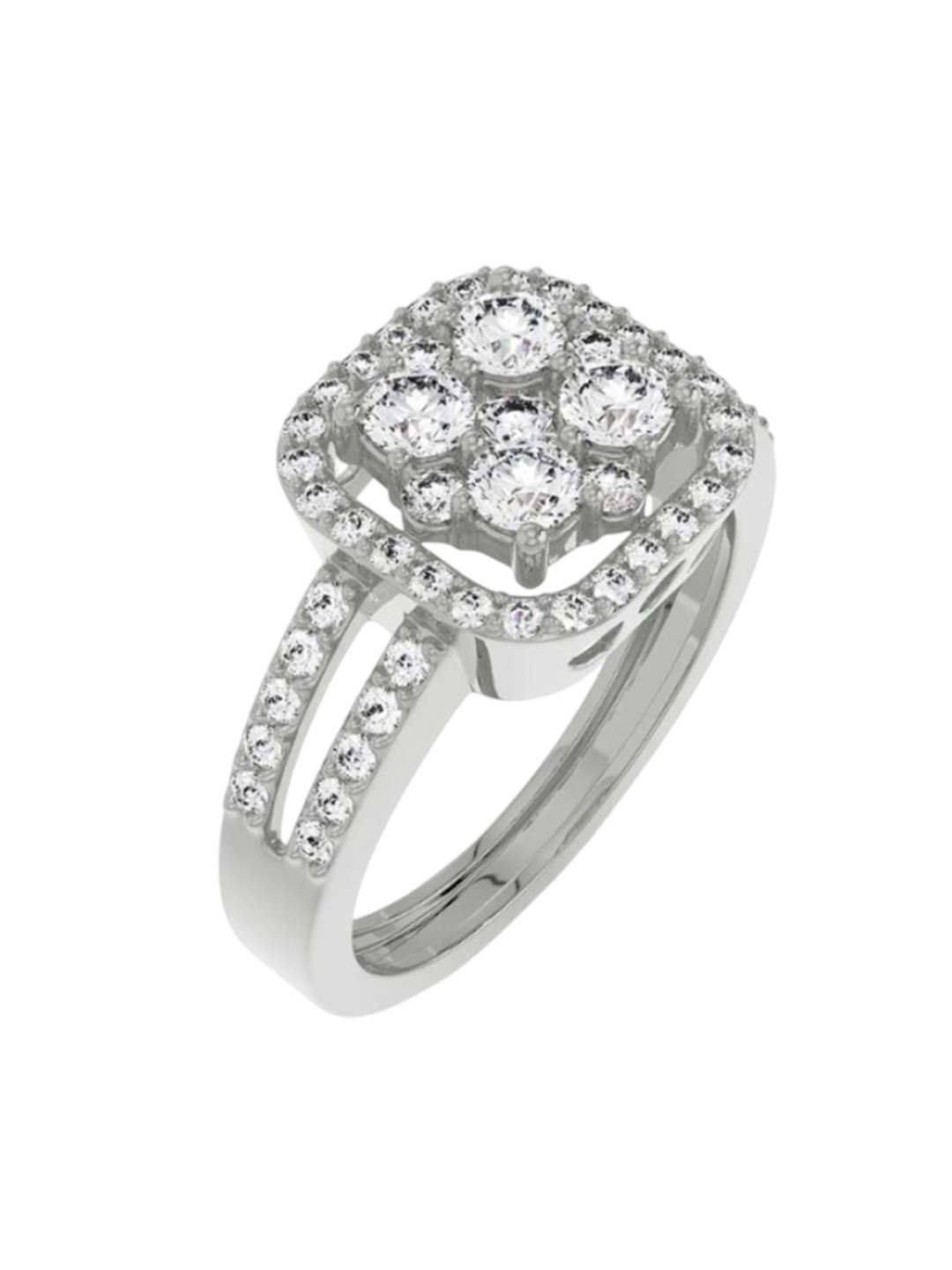 Emori Regal Halo Lab Diamond in 14KT Gold Ring