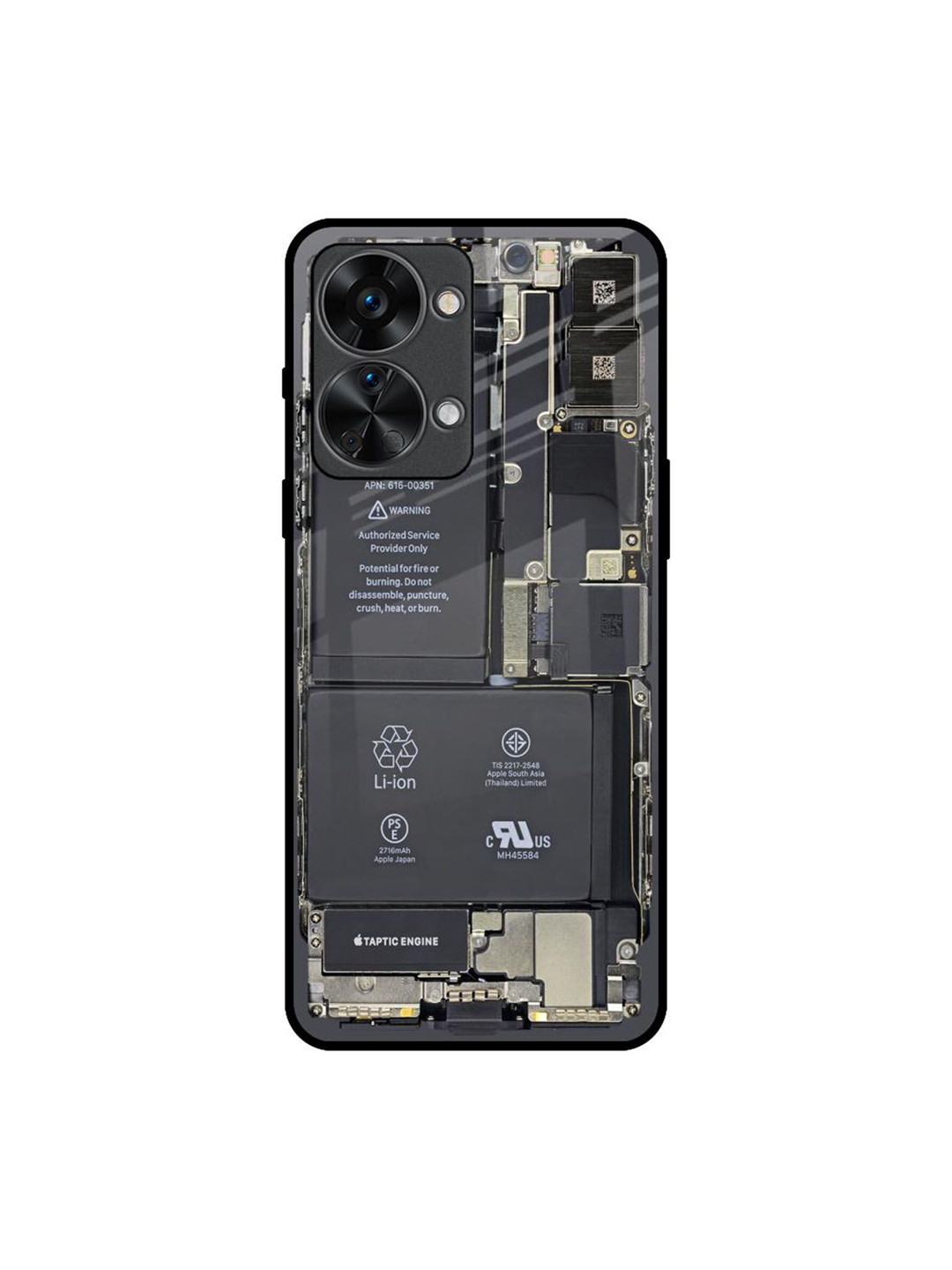 QRIOH Skeleton Inside Printed Oneplus Nord 2T Back Case