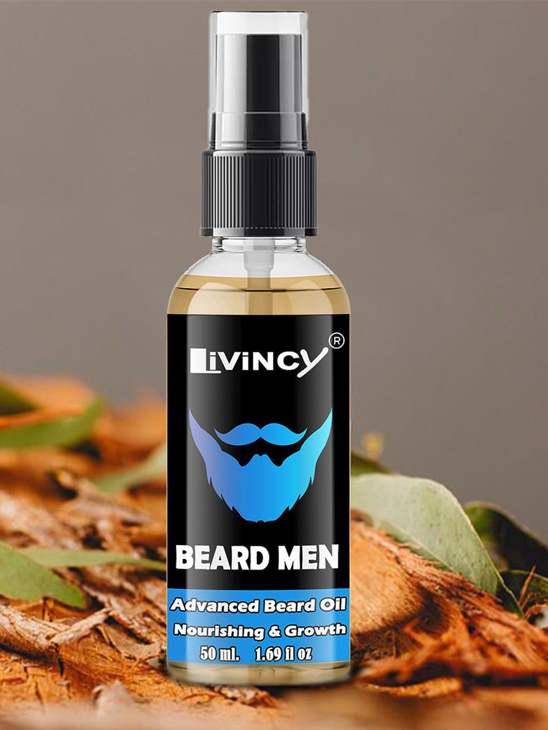 LIVINCY Advanced Beard Growth Oil Spray For Volumizing- 50 ml