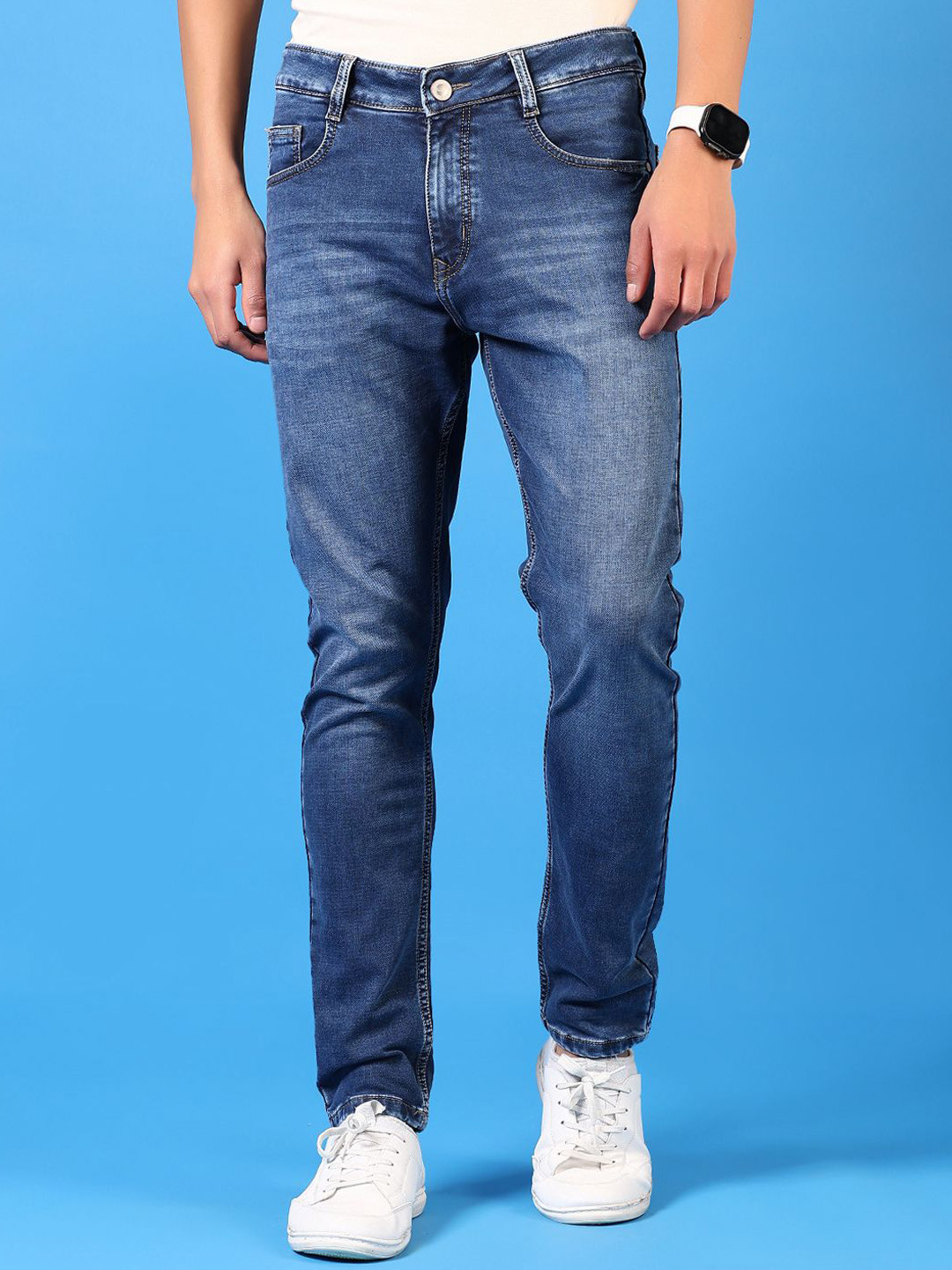 V-Mart Men Light Fade Medium Shade Regular Fit Jeans