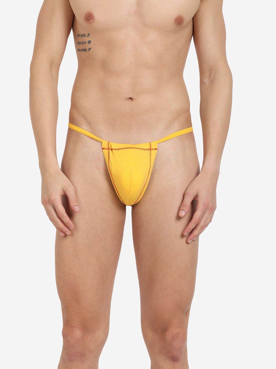 La Intimo Men Low-Rise G-String Briefs LIGS002YW-Yellow