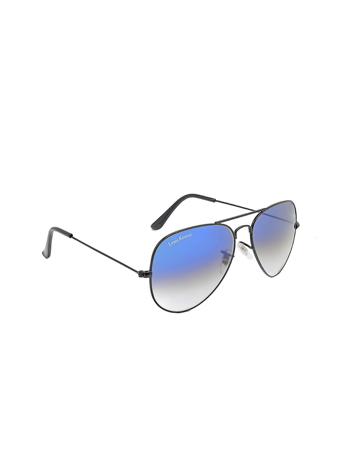 LOUIS KOUROS Unisex Blue UV Protected Lens Armstoner Aviator Sunglasses
