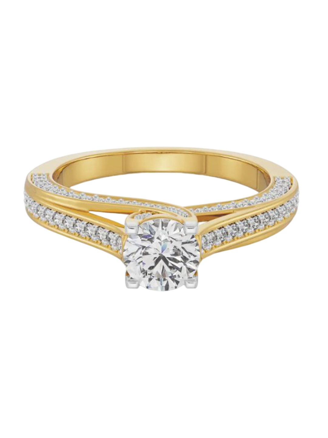 Emori Classic 18KT Gold Diamond Solitaire Band