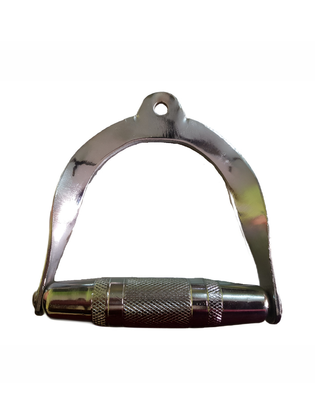 YMD Silver-Toned Chrome D-Handle Cable attachment Workout Accessory