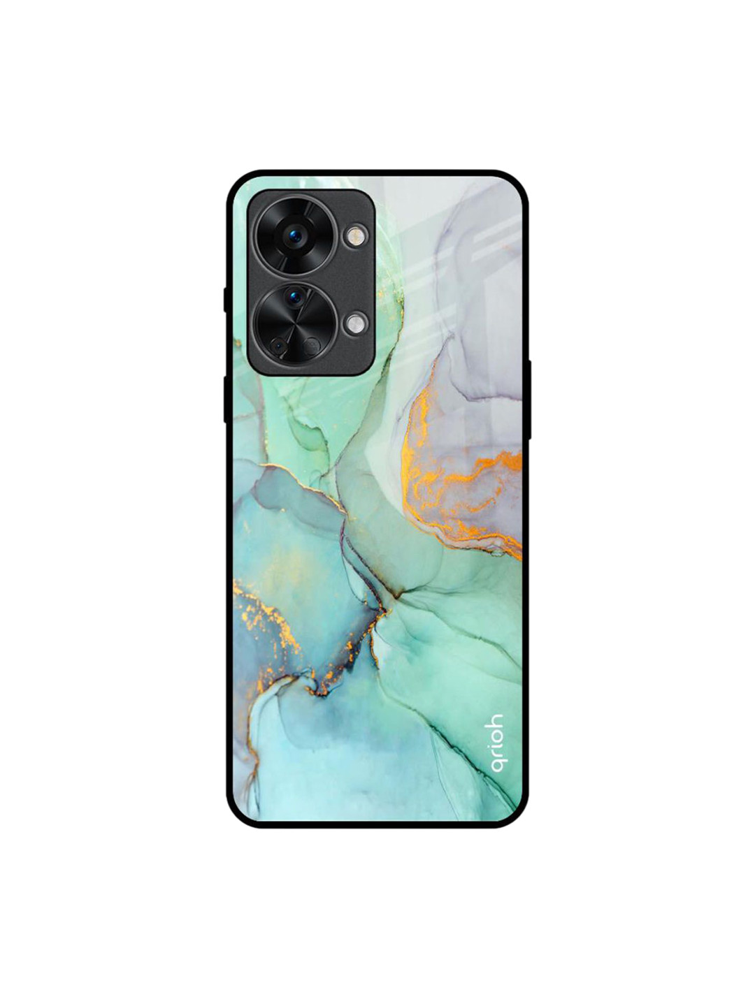 QRIOH Green Marble Printed Oneplus Nord 2T Back Case