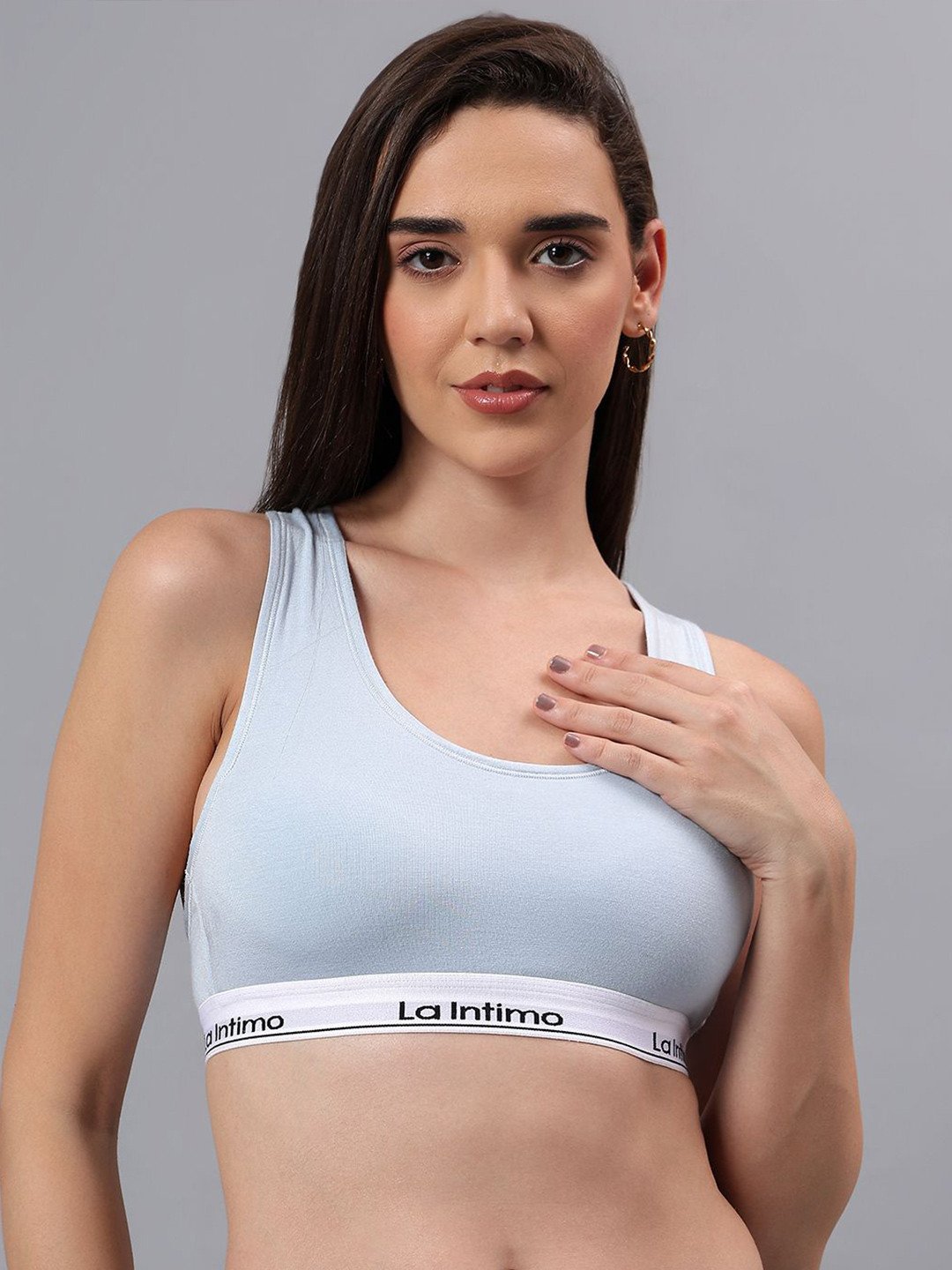 La Intimo Full Coverage Lightly Padded Dry Fit Workout Bra