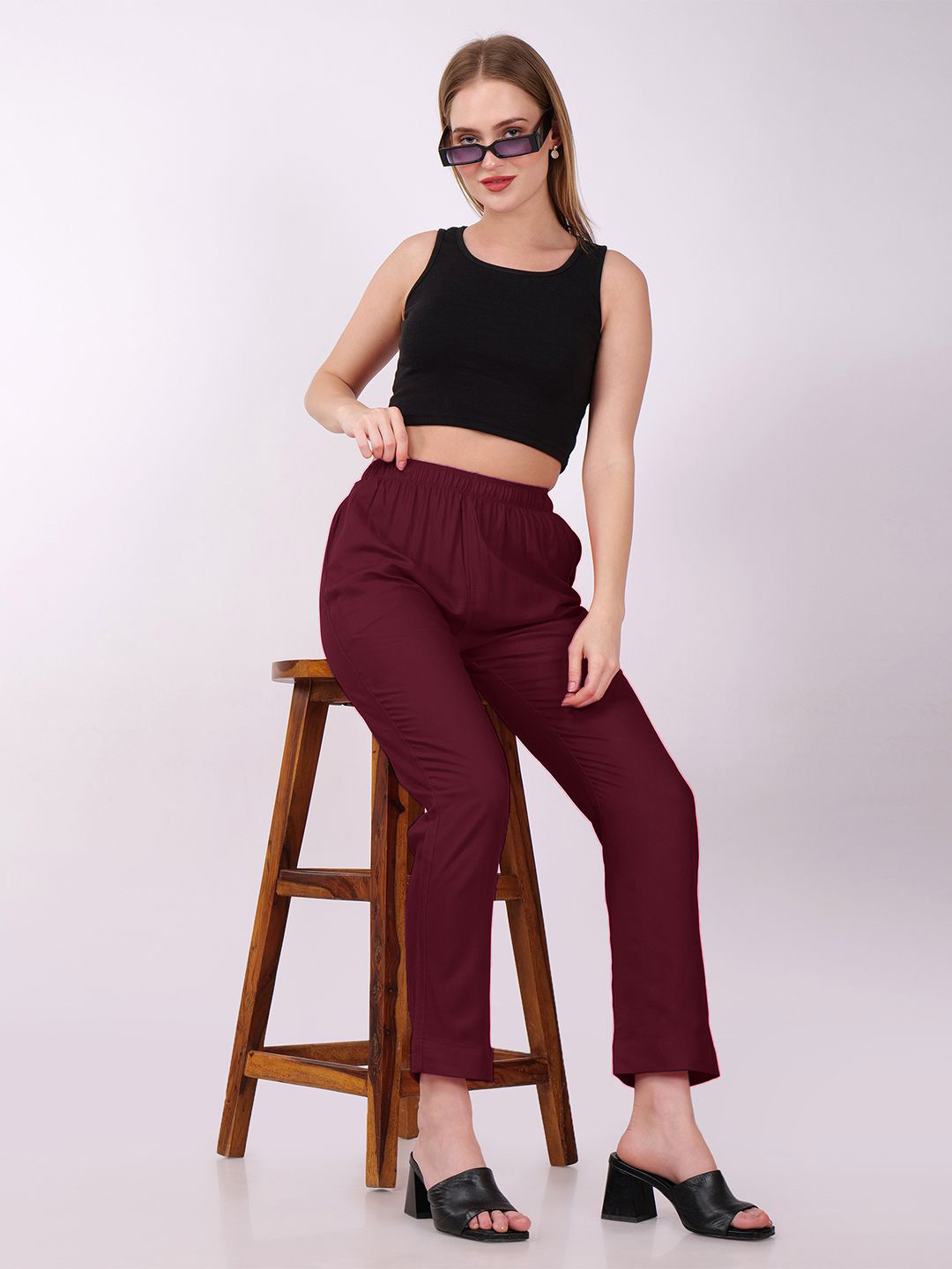 GO GAZAB Women Slip On Palazzos