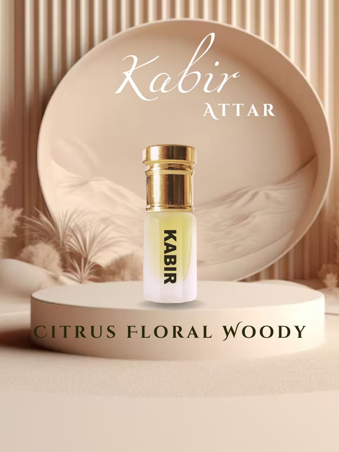 AZHEROUD Kabir Citrus Floral Woody Alcohol Free Attar- 3 ml