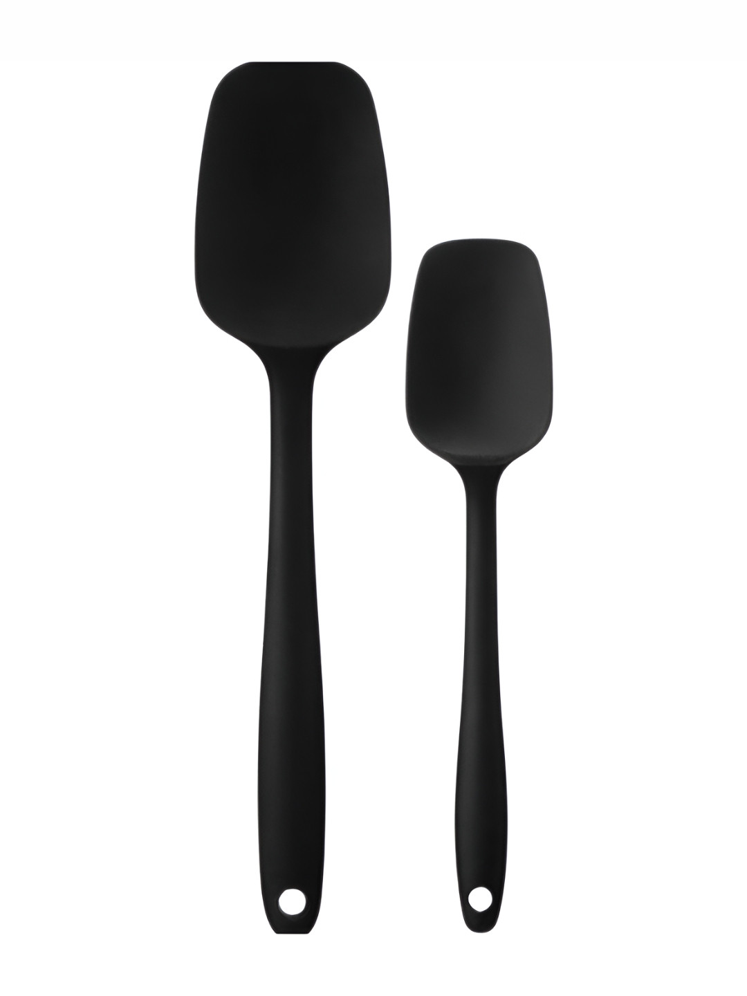 Baskety Black 2 Pieces Spoon For Baking Serving Spatula