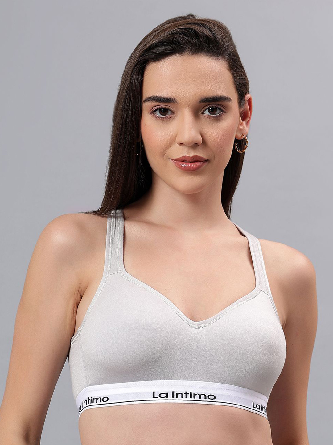 La Intimo Full Coverage Lightly Padded Sports Bra