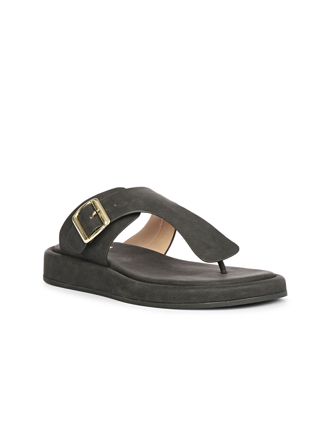 Viviblu Women T-Strap Flats with Buckles