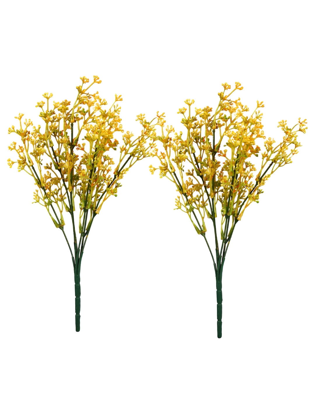 Myntra Elegant Homes Yellow & Green 2 Pieces Berry Artificial Flower