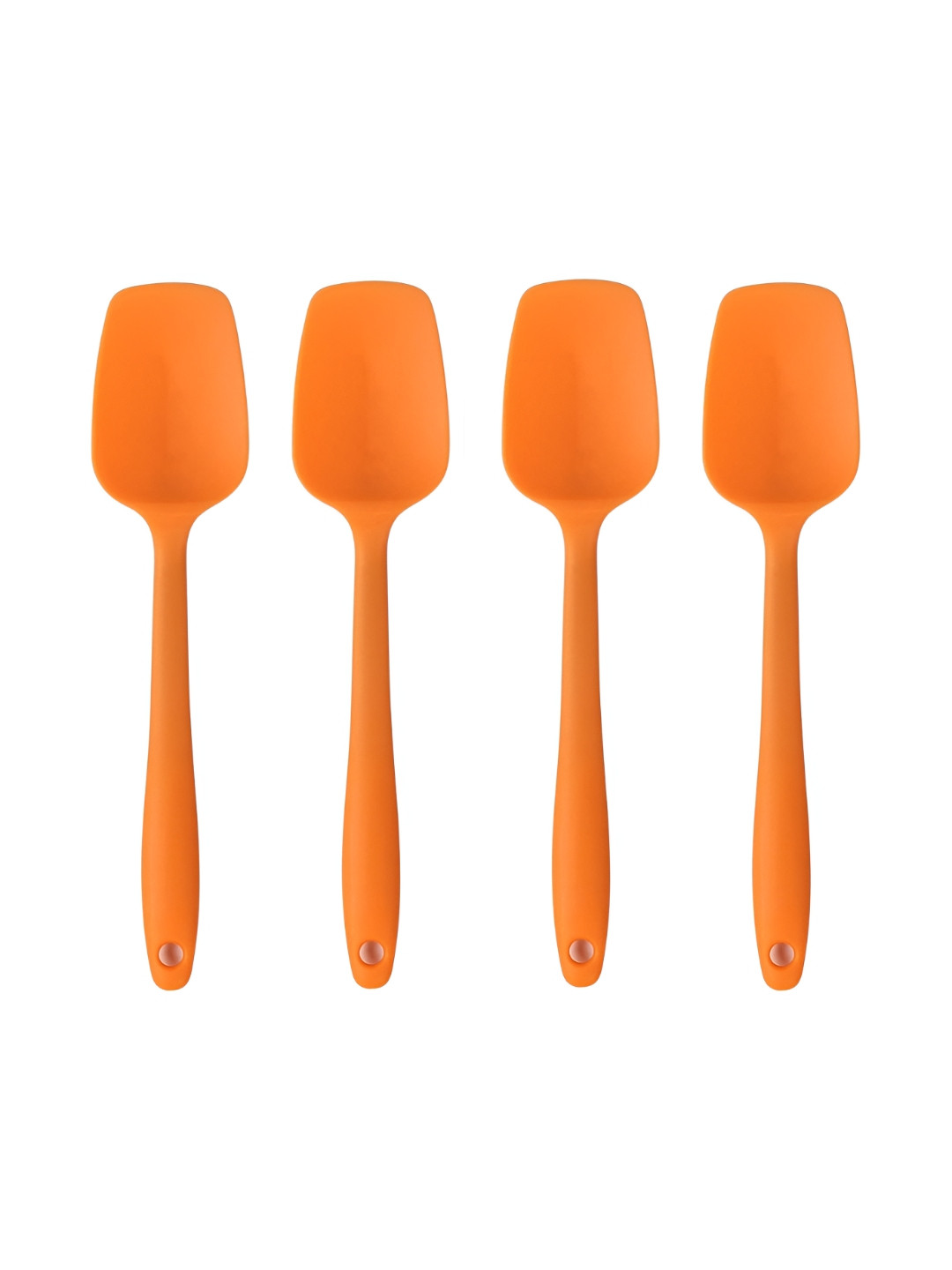 Baskety Orange 4 Pieces Silicone Spoon Spatula