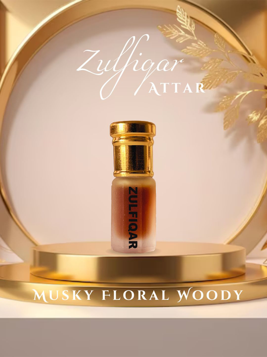 AZHEROUD Zulfiqar Musky Floral Woody Alcohol Free Attar - 3 ml