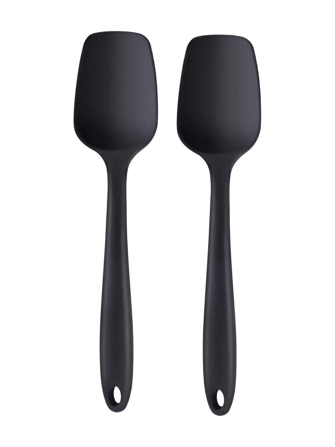 Baskety Black 2 Pieces Heat Proof Spoon Spatula