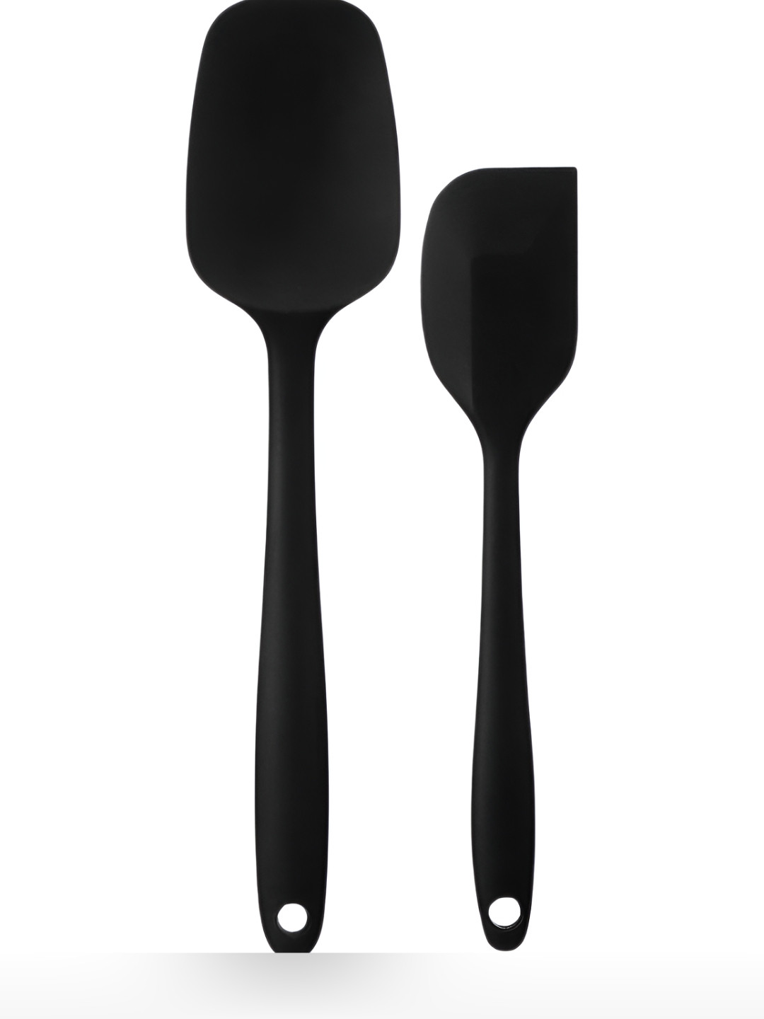 Baskety  Set Of 2 Black Baking Silicone Spatula