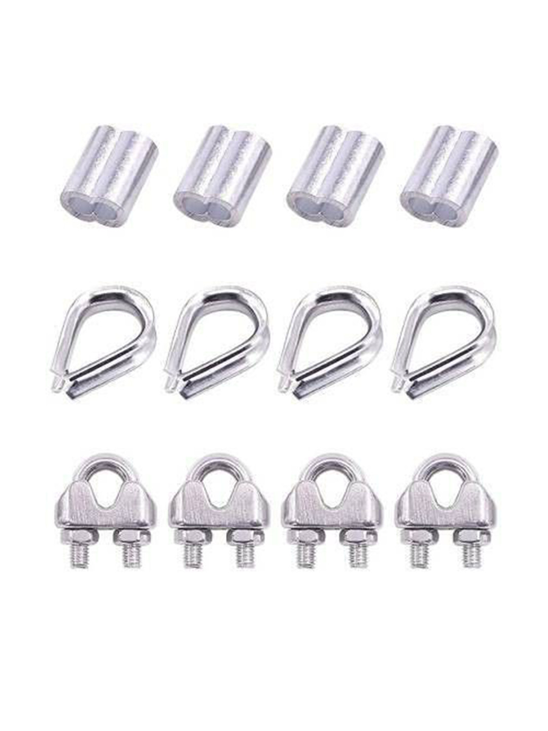 HackerX 12Pc Gym Machine Wire Rope Cable