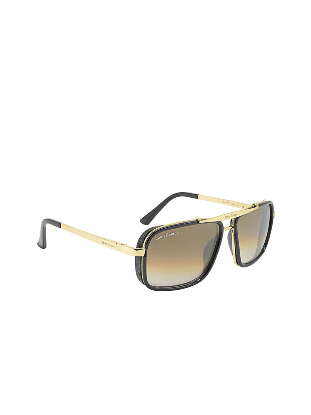 LOUIS KOUROS Unisex Brown UV Protected Lens Cayenne Square Sunglasses