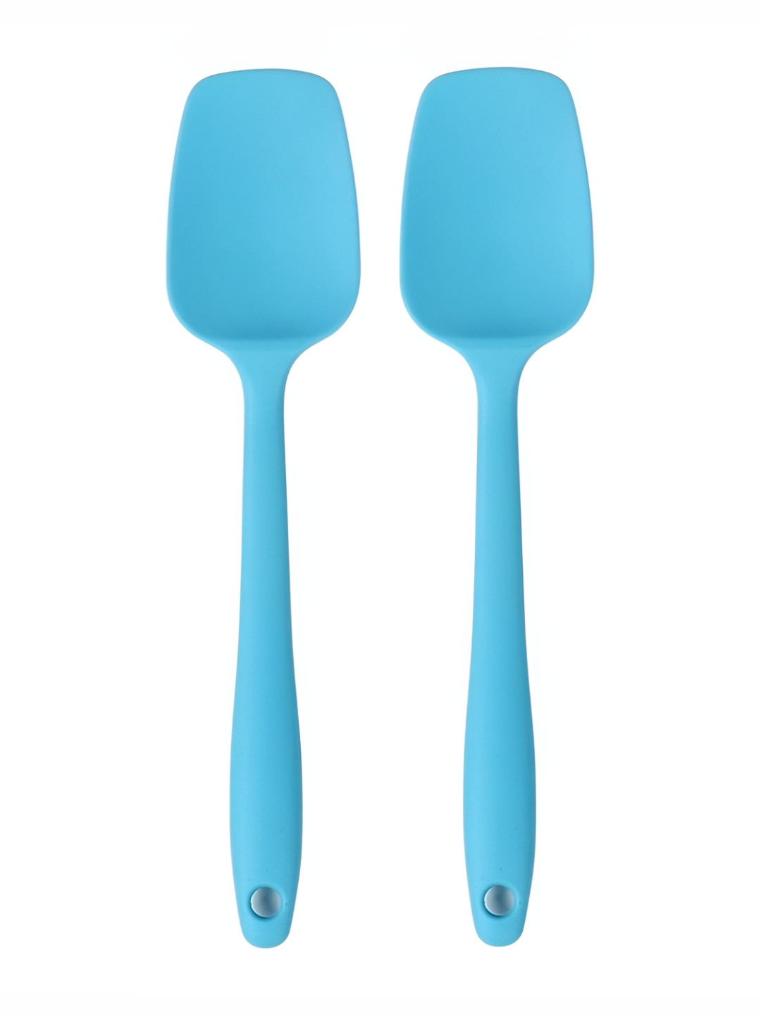 Baskety Set Of 2 Blue Baking Serving Silicone Spoon Spatula