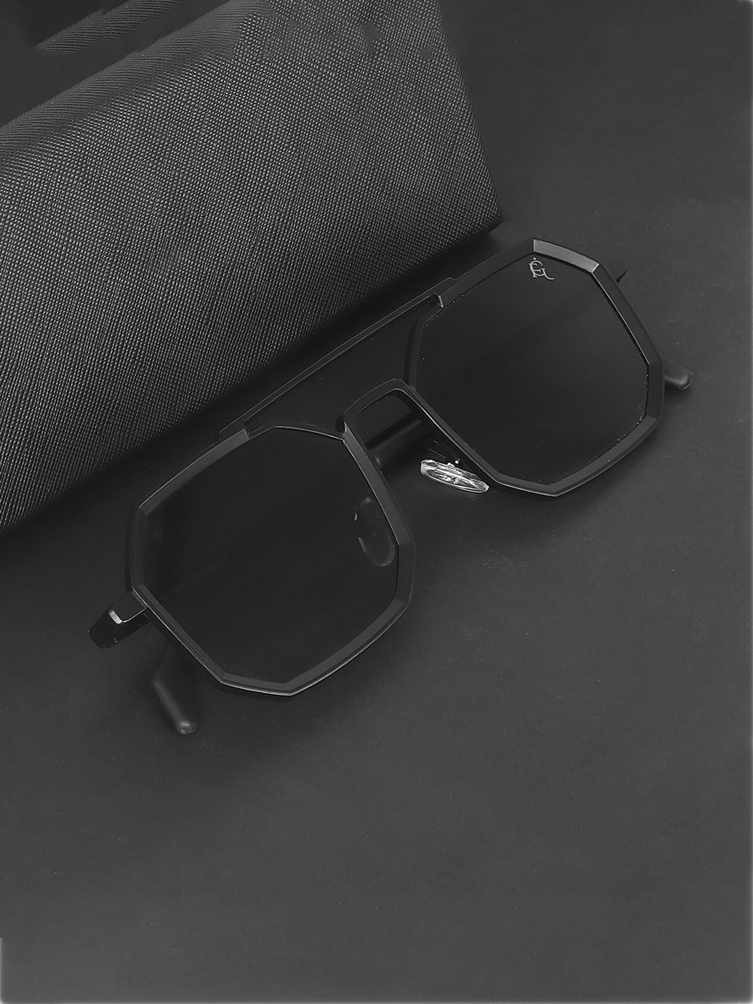 FUNGLASSES Unisex Aviator Sunglasses with UV Protected Lens 222 FULL BLACK