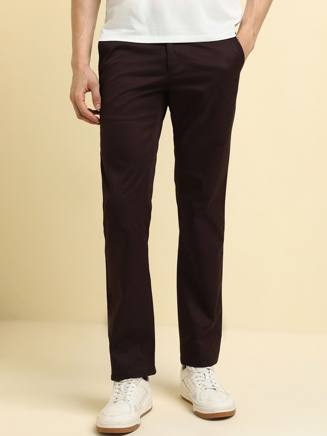 Allen Solly Men Mid-Rise Regular Fit Trousers
