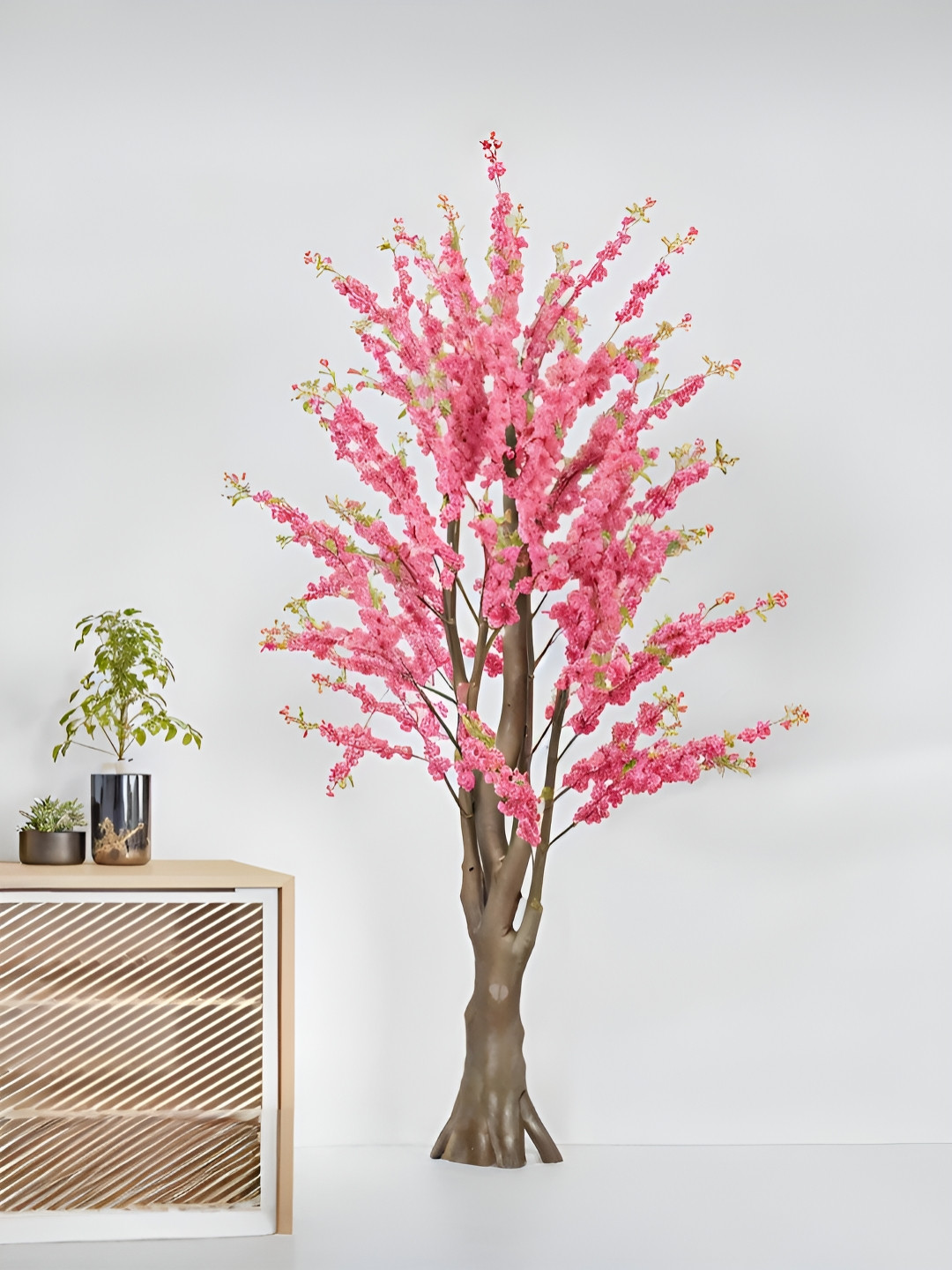Royaloak Pink & Brown Peach Blossom Tree Artificial Plant