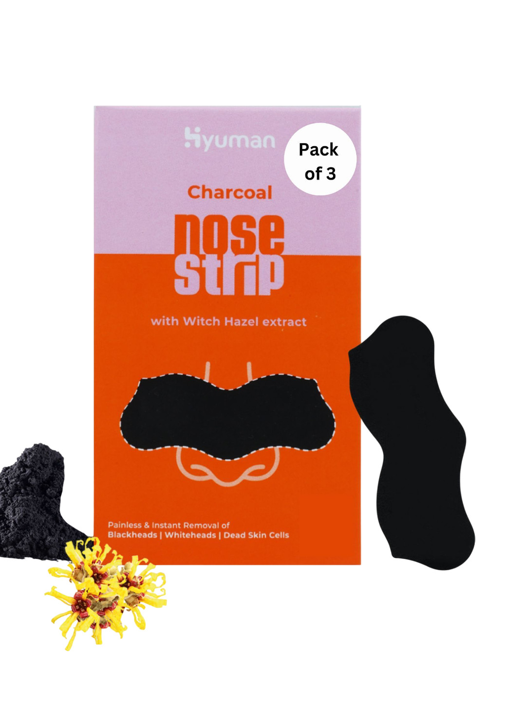 HYUMAN Nose Strip For Blackhead Whitehead Remover-  03 Strips