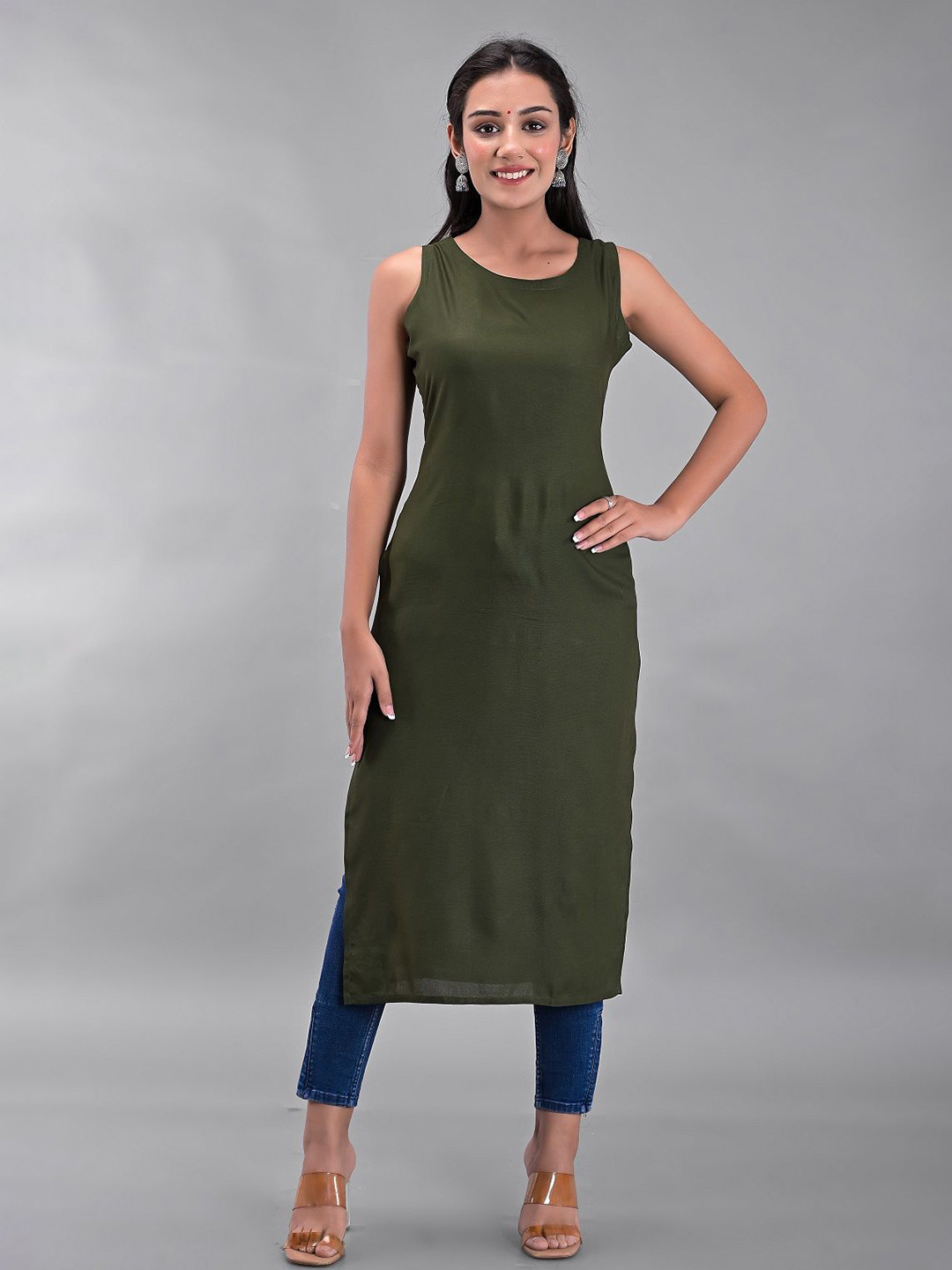 Clothy N Wave Women's Solid Kurti