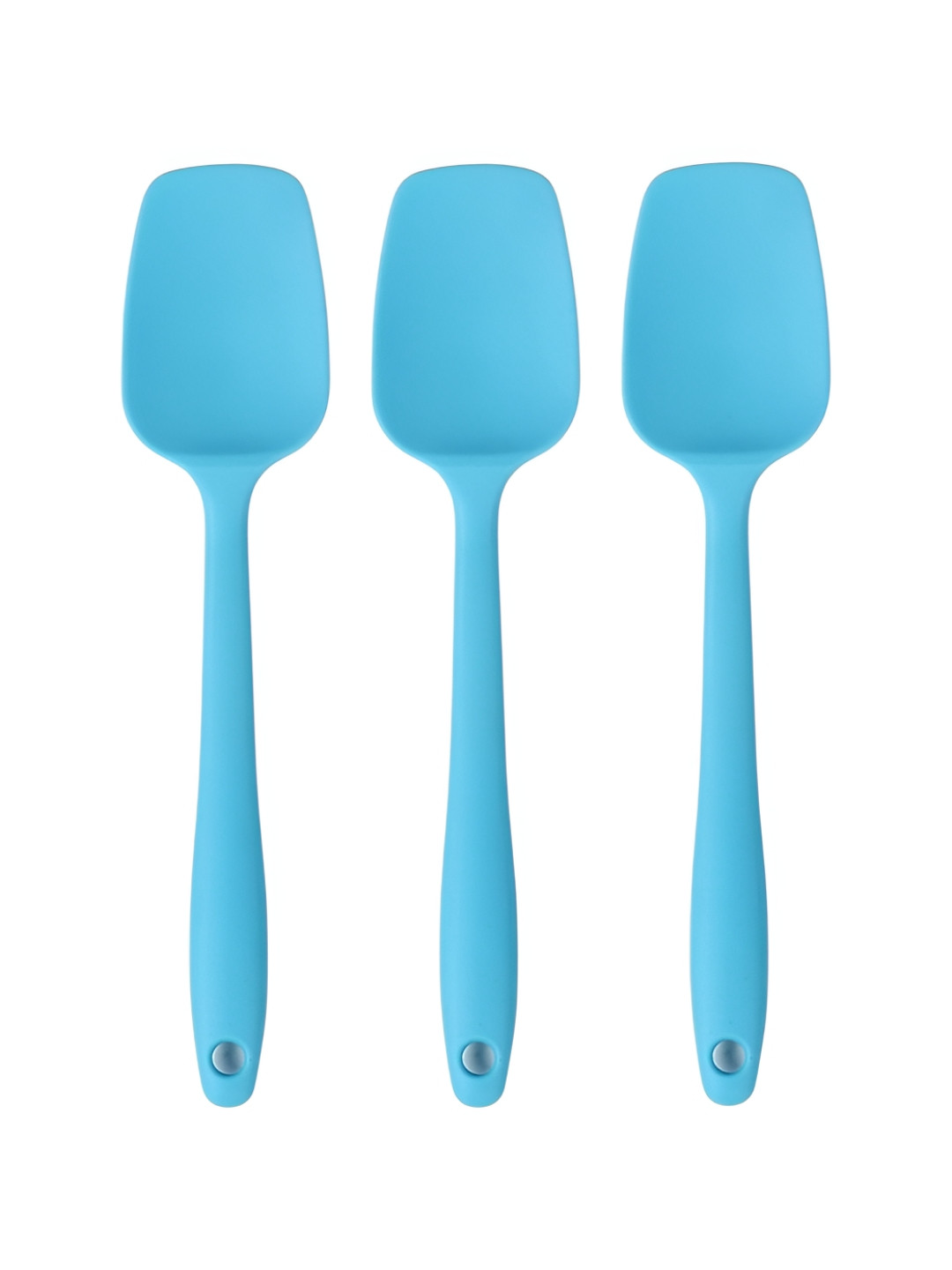 Baskety Blue 3 Pieces Spoon For Baking Serving Spatula