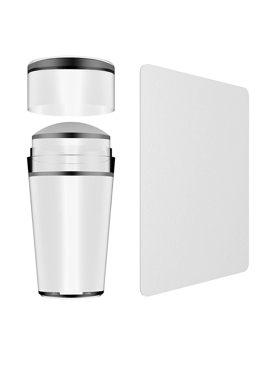 Ekinsu Transparent Nail Art Stamping Stamper Scraper