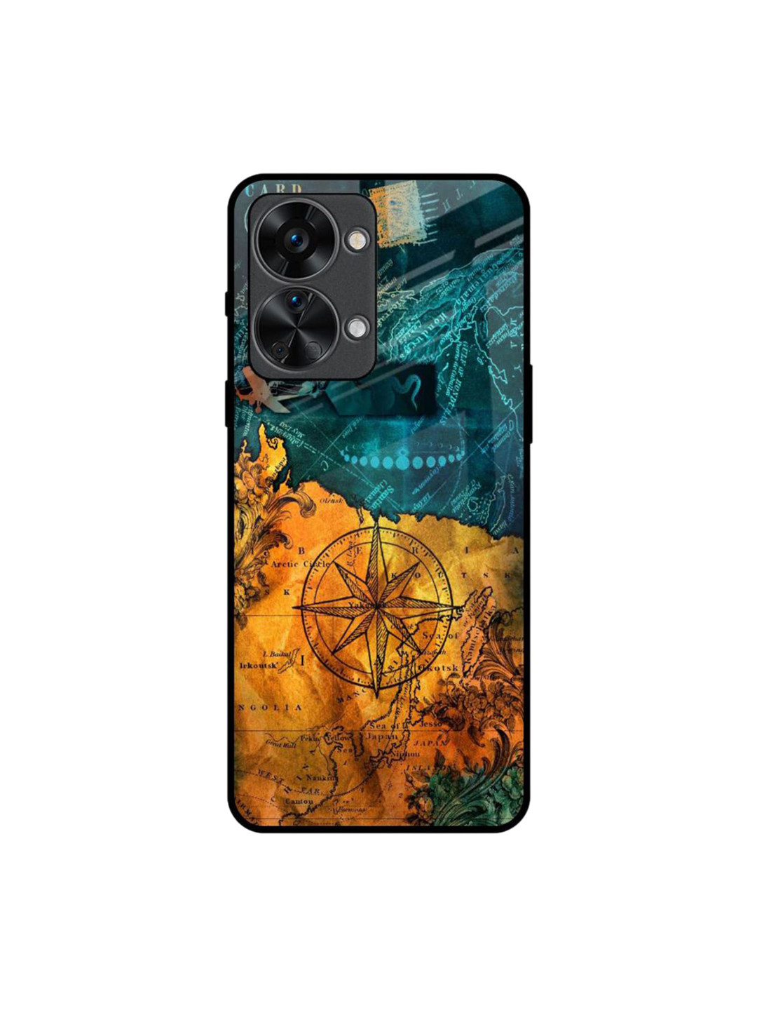 QRIOH Architecture Map Real Printed Oneplus Nord 2T Back Case