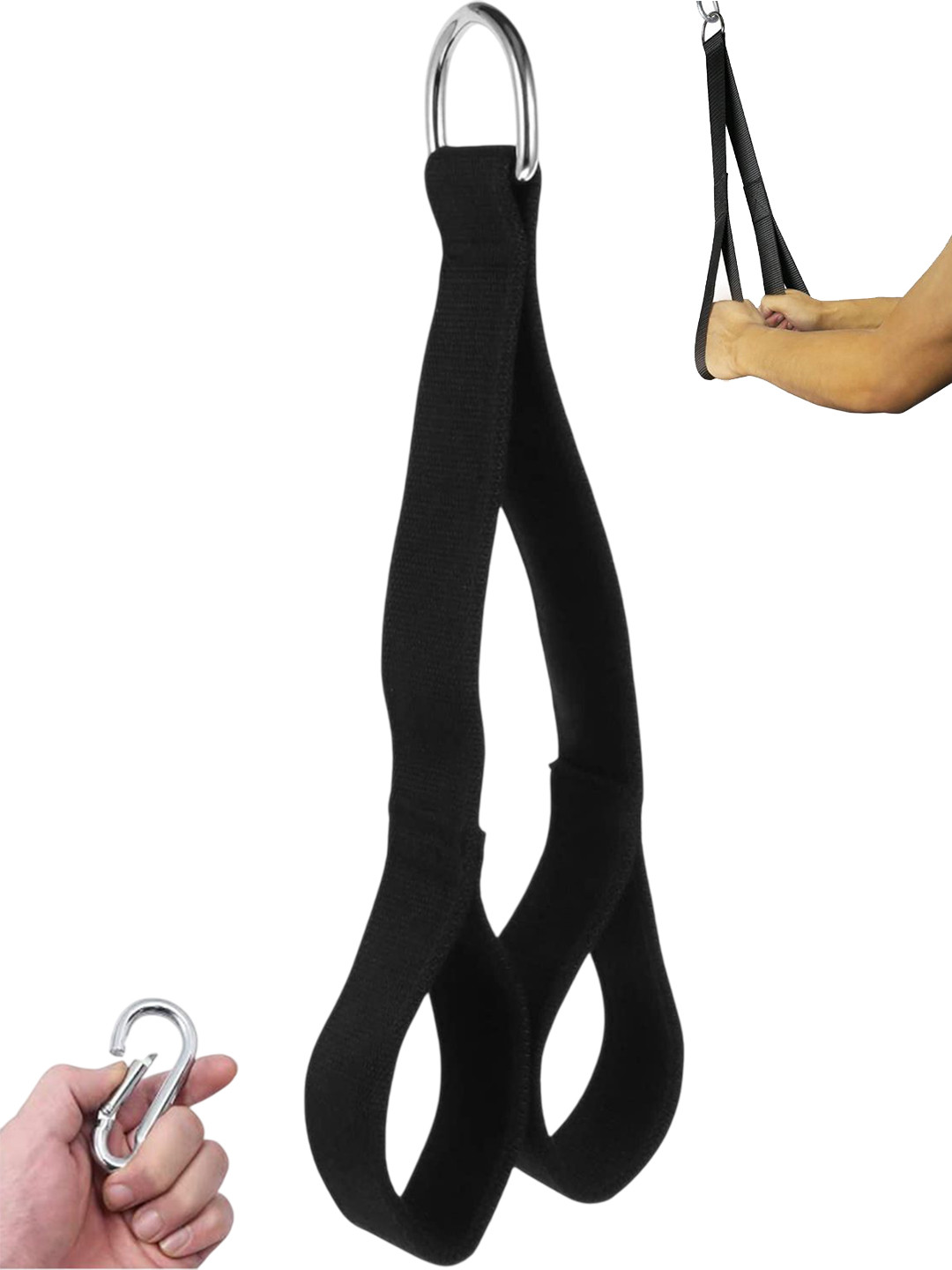 HackerX Tricep Rope Strap With Safety Lock Attachment