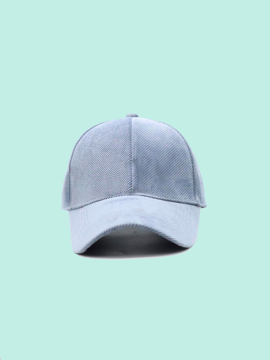ALAMOS Men Corduroy Light Grey Baseball Cap