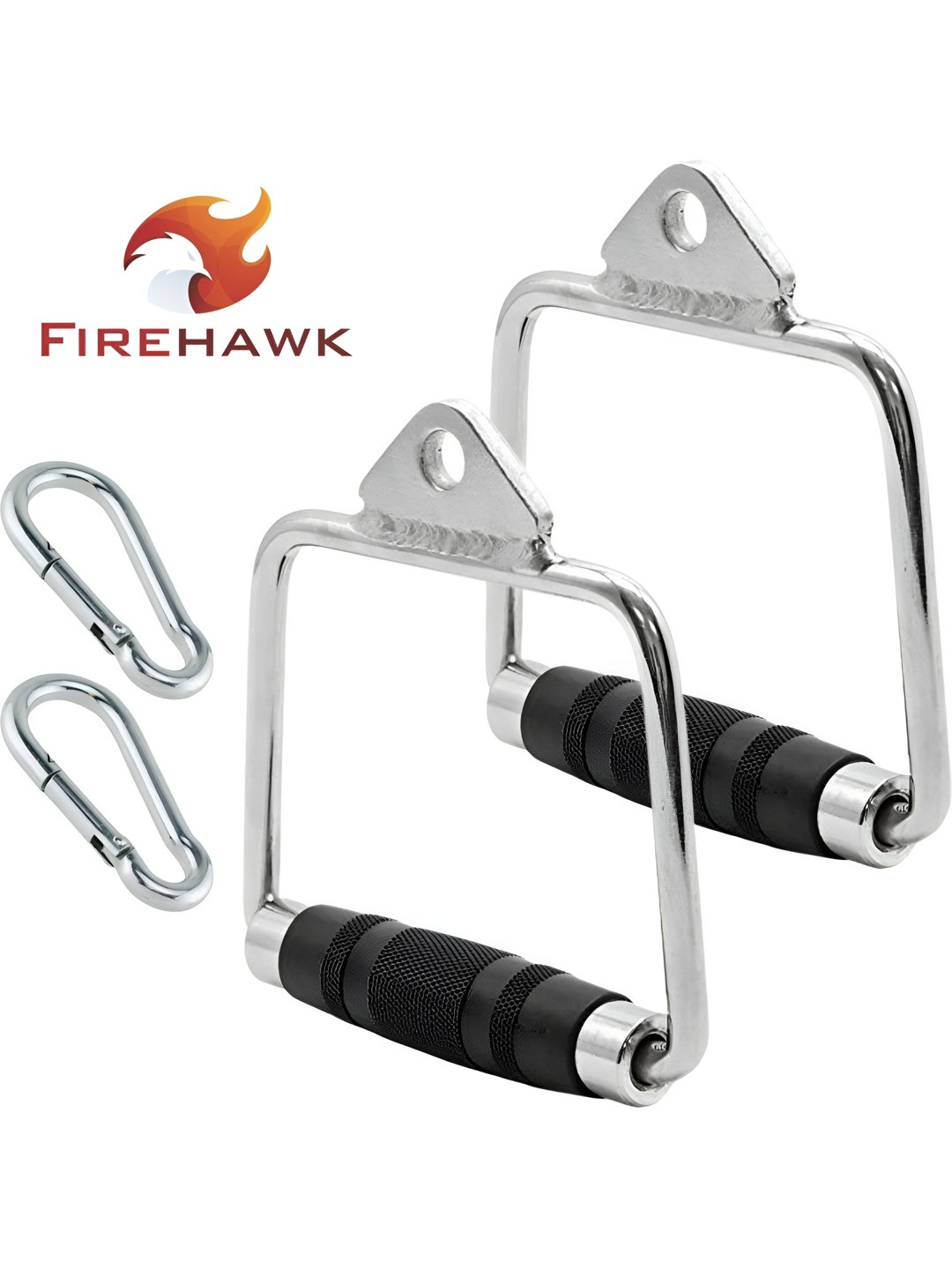 YMD Pair of D Handle With Rubber Hand Grips With S Lock