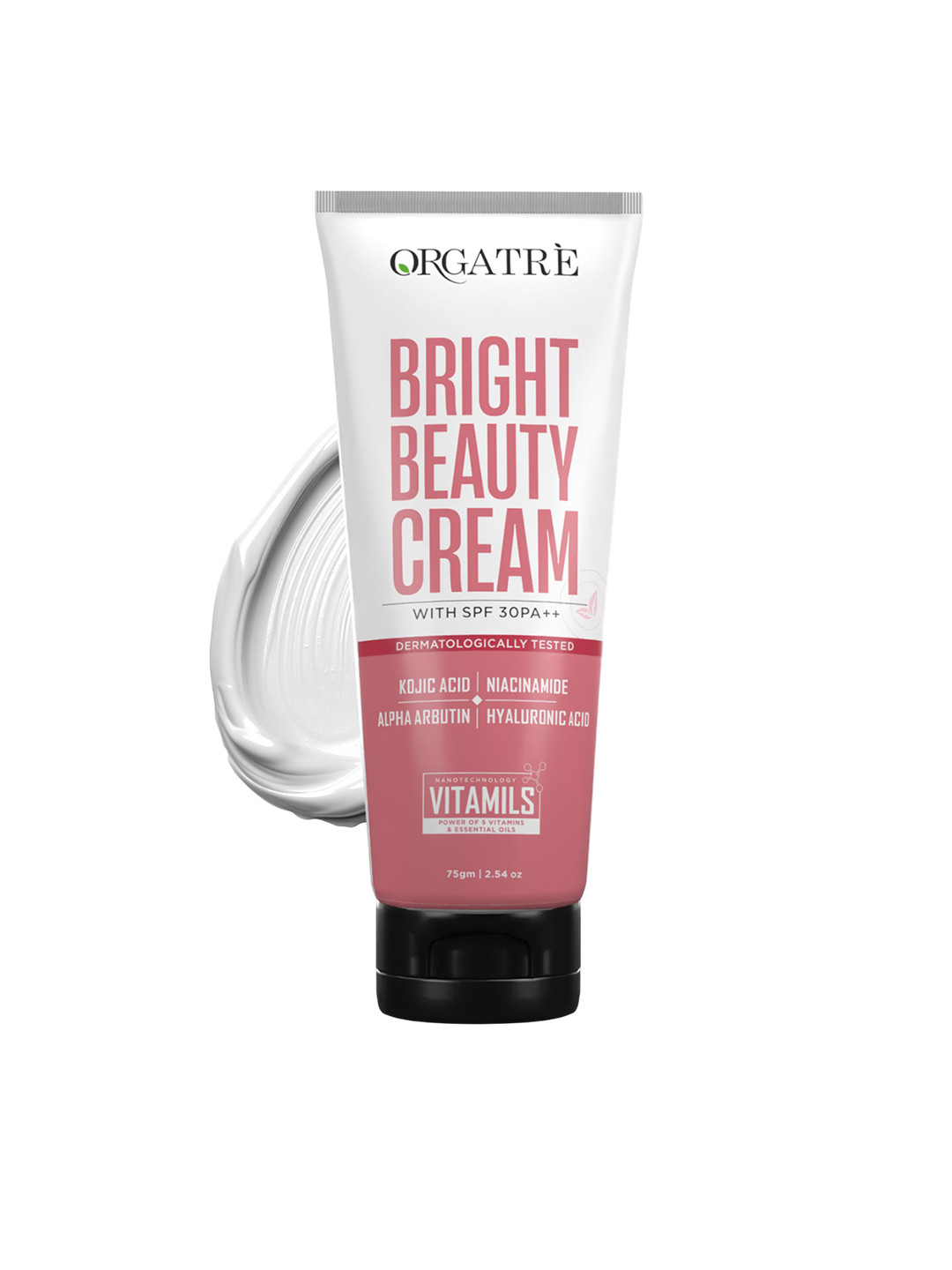 Orgatre Bright Beauty Cream With Kojic Acid & Niacinamide - 75 g