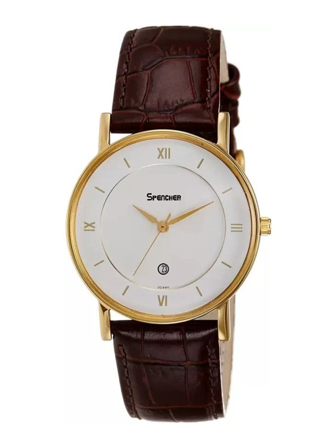 SPENCHER Men  Analogue Multi Function Watch Spencher 9162SL01 Gold Case